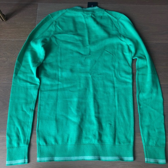 New NWT Tommy Hilfiger essential argyle sweater green v neck sweater size XXS - Picture 7 of 7